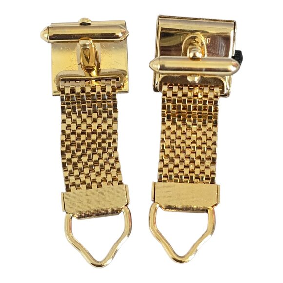 Vintage Swank Date-O-Matic Calendar Cufflinks Gold Tone Wrap Around 1970-71 - Picture 5 of 10